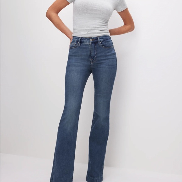 Good American Good Leg Flare Jeans size 2/26 - Picture 5 of 9